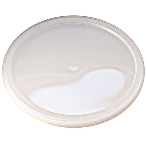 Pro Kal Polyethylene Flush Fill Round Deli Lids, 4.6" Diameter, Clear, 500/carton