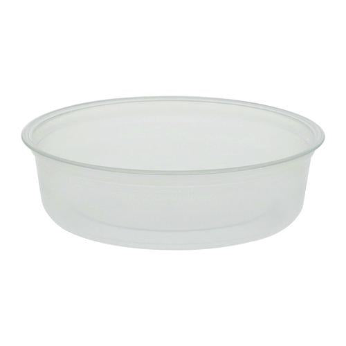 Microwavable Deli Containers, 6 Oz, 4.6" Diameter X 1.3" H, Clear, Plastic, 500/carton