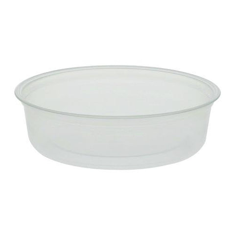 Microwavable Deli Containers, 6 Oz, 4.6" Diameter X 1.3" H, Clear, Plastic, 500/carton