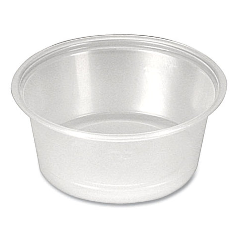 Portion Cups, 1.5 Oz, Plastic, Clear, 250/sleeve, 10 Sleeves/carton