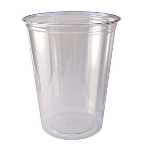 Recycleware Round Deli Container, 32 Oz, 4.6" Diameter X 5.8" H, Clear, Plastic, 500/carton