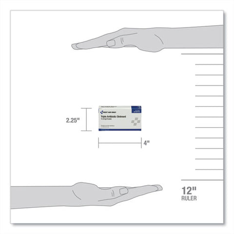 First Aid Kit Refill Triple Antibiotic Ointment, Packet, 12/box