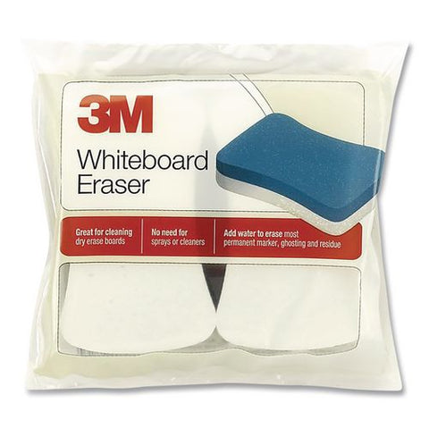 Whiteboard Eraser, 4.8 X 2.3 X 1.2, Blue/white, 2/pack