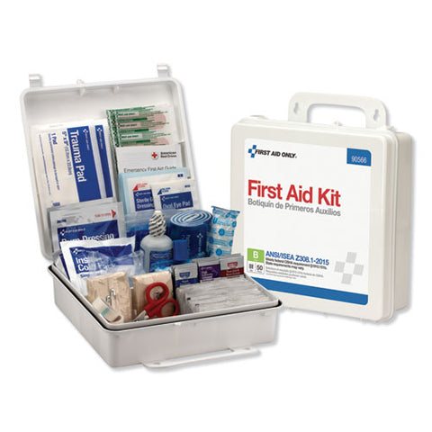 Bulk First Aid Kit For 50 People, 199 Pieces, Plastic Case