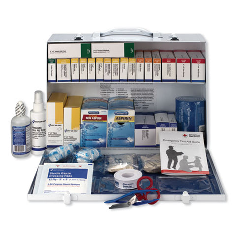 Industrial First Aid Kit For 75 People, 446 Pieces, Metal Case