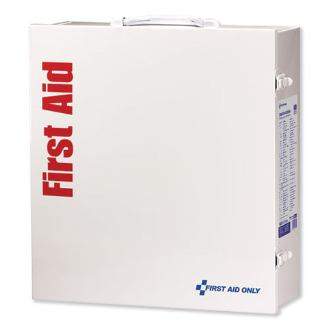 Industrial First Aid Kit, 100 People, 676 Pieces, Metal Case