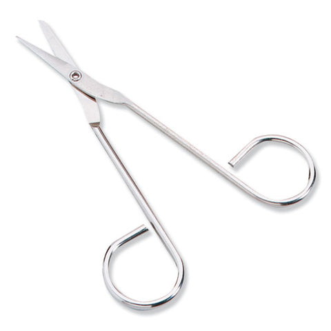 Scissors, 4.5" Long, Straight Nickel Handle