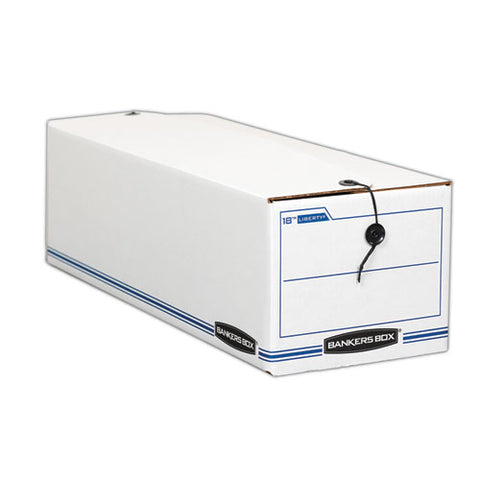 Liberty Check And Form Boxes, 9.75" X 23.75" X 6.25", White/blue, 12/carton