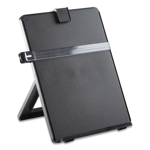 Non-magnetic Letter-size Desktop Copyholder, 125 Sheet Capacity, Plastic, Black