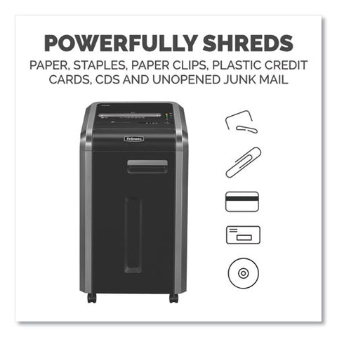 Powershred 225ci 100% Jam Proof Cross-cut Shredder, 22 Manual Sheet Capacity