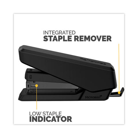 Lx850 Easypress Full Strip Stapler With Antimicrobial Protection, 25-sheet Capacity, Black