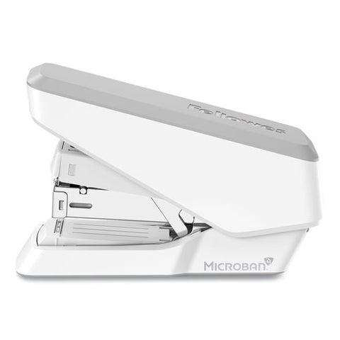 Lx860 Easypress Half Strip Stapler With Antimicrobial Protection, 40 Sheet Capacity, Gray/white