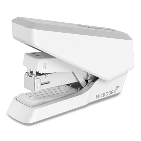 Lx860 Easypress Half Strip Stapler With Antimicrobial Protection, 40 Sheet Capacity, Gray/white