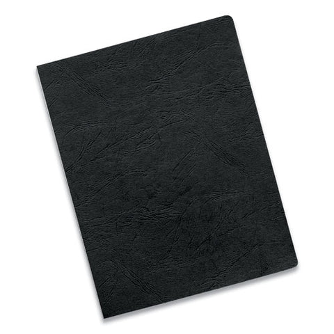 Executive Leather-like Presentation Cover, Black, 11.25 X 8.75, Unpunched, 200/pack