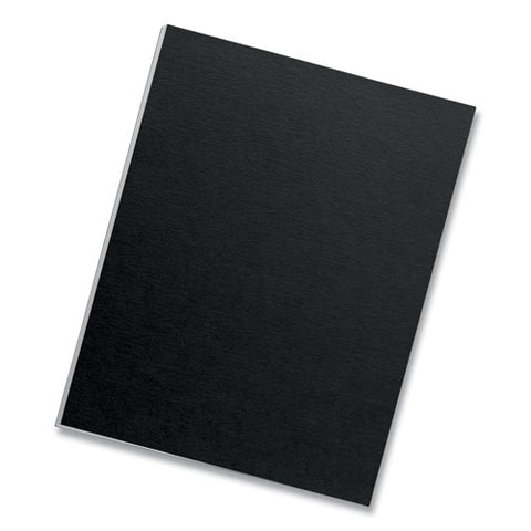 Futura Presentation Covers For Binding Systems, Opaque Black, 11 X 8.5, Unpunched, 25/pack