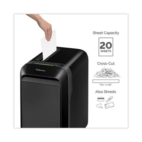 Powershred Lx190 Cross-cut Shredder, 20 Manual Sheet Capacity