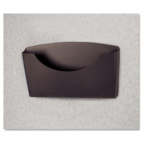 Plastic Partition Additions File Pocket, Letter Size, 14" X 2.5" X 7.75", Dark Graphite