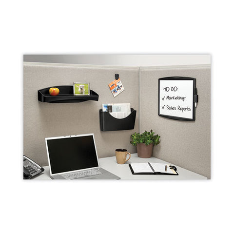 Plastic Partition Additions File Pocket, Letter Size, 14" X 2.5" X 7.75", Dark Graphite