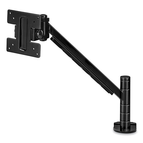 Designer Suites Flat Panel Monitor Arm, 180 Degree Rotation, 45 Degree Tilt, 360 Degree Pan, Black, Supports 20 Lb