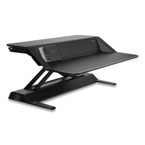 Lotus Dx Sit-stand Workstation, 32.75" X 24.25" X 5.5" To 22.5", Black