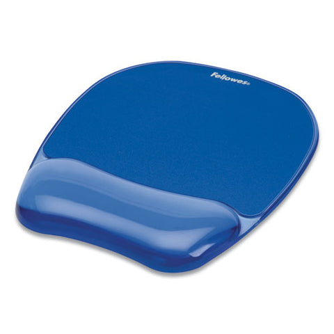 Gel Crystals Mouse Pad With Wrist Rest, 7.87 X 9.18, Blue