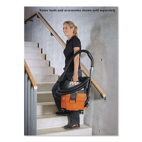 Turbo I Wet/dry Vacuum/dust Extractor, 5.8 Gal Tank Capacity, Orange/black