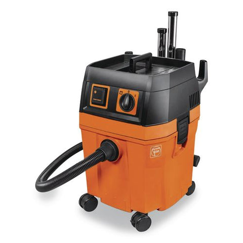 Turbo Ii Hepa Dust Extractor Set, 8.4 Gal Tank Capacity, Orange/black