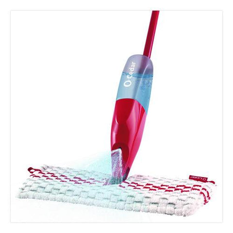 Promist Max Spray Mop, Red/white/gray Microfiber Head, 48" Red/black/gray Plastic Handle, 4/carton