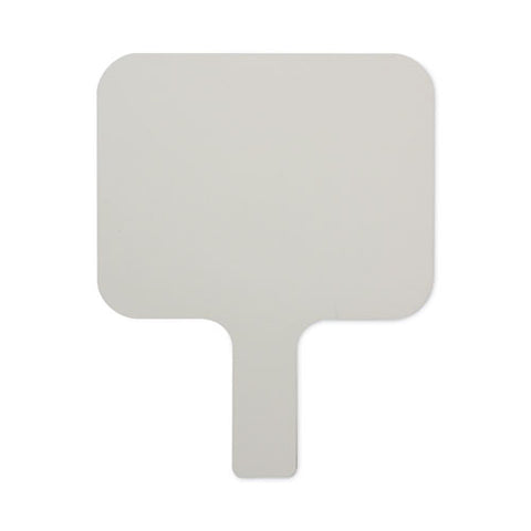 Dry Erase Paddle, 9.75" X 8", White Surface, 12/pack