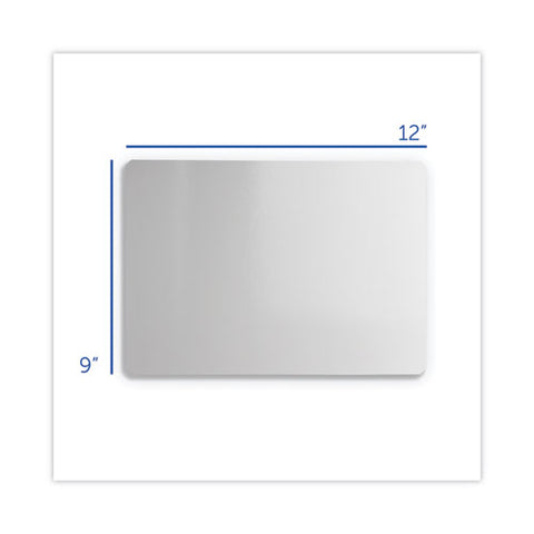 Dry Erase Board Set, 12" X 9", White Surface, 12/pack