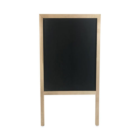 Black Chalkboard Marquee Sign, 24 X 42, Natural Wood Frame, Black Surface