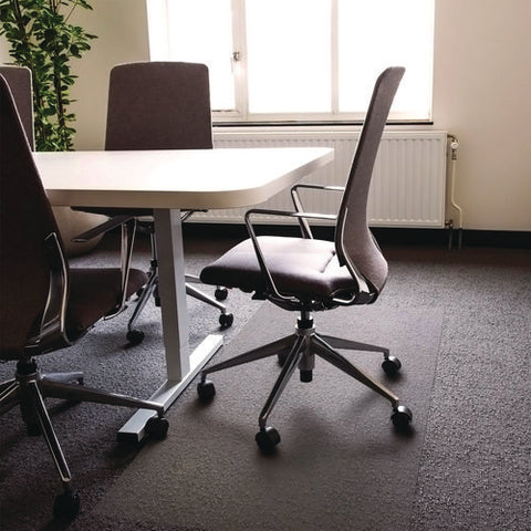 Cleartex Ultimat Xxl Polycarbonate Square General Office Mat For Carpets, 60 X 60, Clear