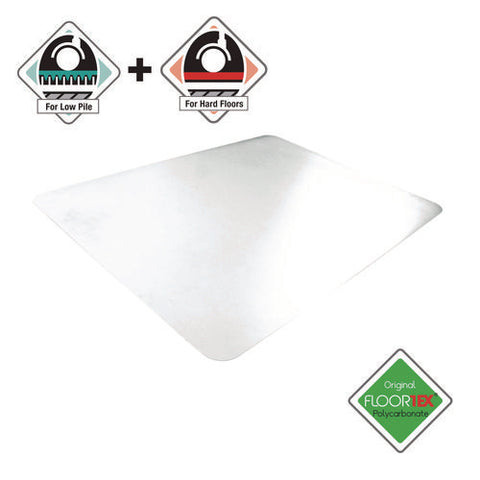 Cleartex Unomat Anti-slip Chair Mat For Hard Floors/flat Pile Carpets, 60" W X 48" L, Clear