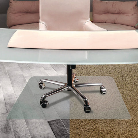 Cleartex Unomat Anti-slip Chair Mat For Hard Floors/flat Pile Carpets, 35" W X 47" L, Clear