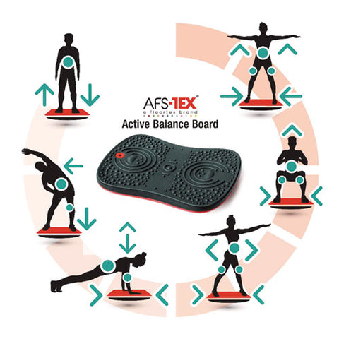 Afs-tex Active Balance Board, 14 X 20 X 2.5, Black