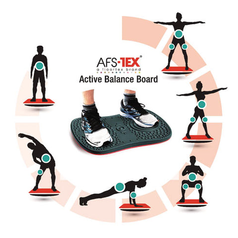 Afs-tex Active Balance Board, 14 X 20 X 2.5, Black