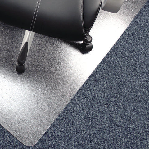 Cleartex Advantagemat Phthalate Free Pvc Chair Mat For Low Pile Carpets, 45" W X 53" L, Clear