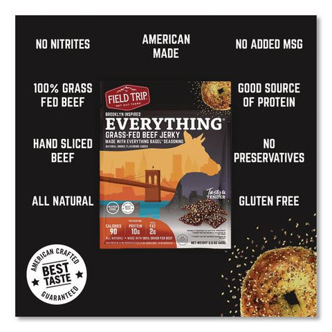 Everything Bagel Beef Jerky, 1 Oz Bag, 12/box
