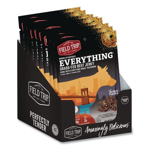 Everything Bagel Beef Jerky, 1 Oz Bag, 12/box