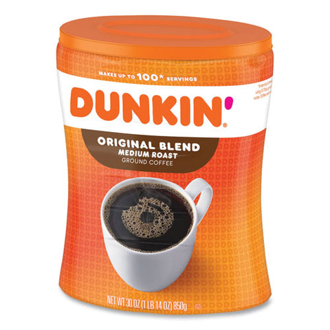 Original Blend Coffee, Dunkin Original, 30 Oz Canister
