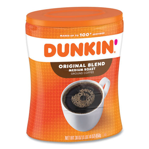 Original Blend Coffee, Dunkin Original, 30 Oz Canister