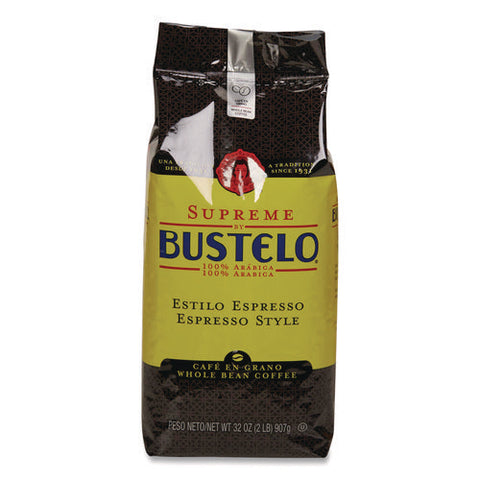 Cafe Bustelo Whole Bean Coffee, Espresso, 32 Oz Bag