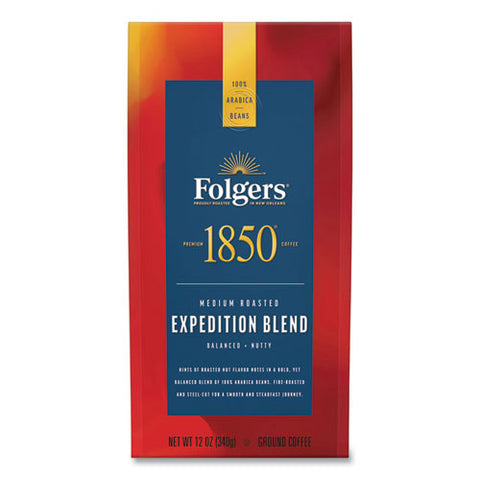 Coffee, Expedition Blend, Medium Roast, Ground, 12 Oz Bag