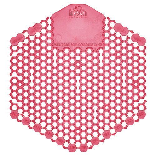 Wave 3d Urinal Deodorizer Screen, Spiced Apple Scent, Red, 10/box