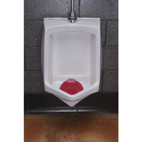 Slant7 With Terminator Urinal Screen, Evergreen Scent, Red, 5/box