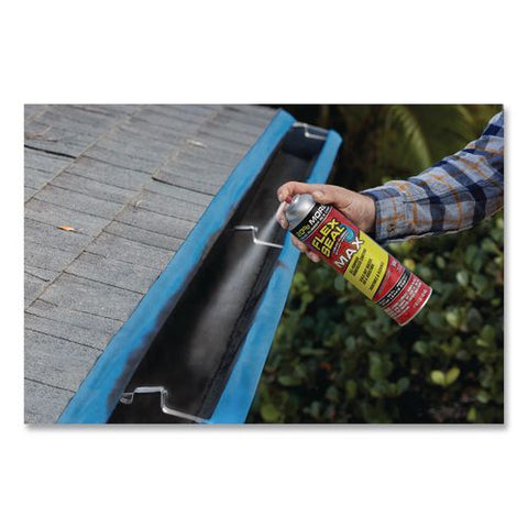 Flex Seal Liquid Rubber Sealant Coating Max Aerosol, 17 Oz Aerosol Can, Dries Black, 4/carton