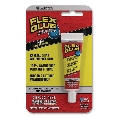 Crystal Clear All-purpose Glue, 0.6 Oz, Dries Clear, 8/carton