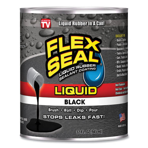 Liquid Rubber, 32 Oz Can, Black