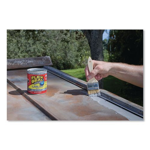 Flex Seal Liquid Rubber Sealant Coating Liquid, 16 Oz Can, Dries Gray, 6/carton