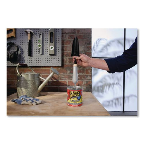 Flex Seal Liquid Rubber Sealant Coating Liquid, 32 Oz Can, Dries Gray, 6/carton